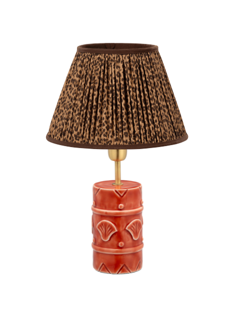 Coral Leopard Lamp