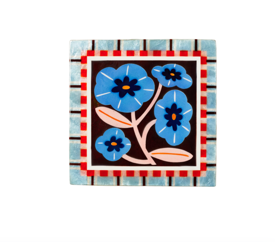 Blue Bloom Flower Wall Art