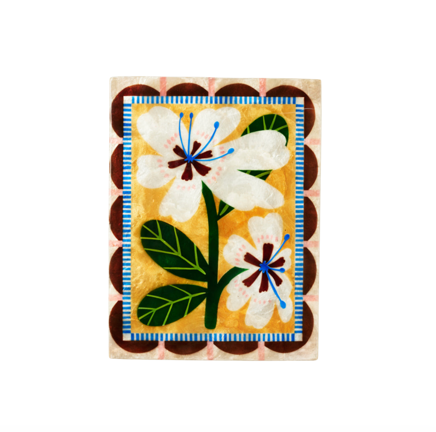 Stripe Bloom Flower Wall Art