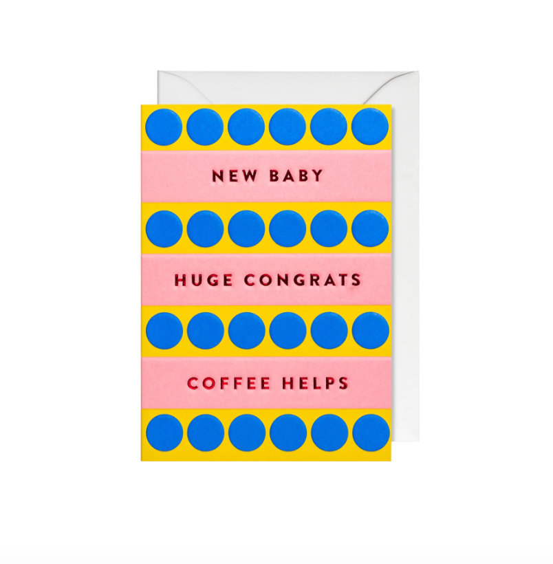 New Baby Coffee Helps Card