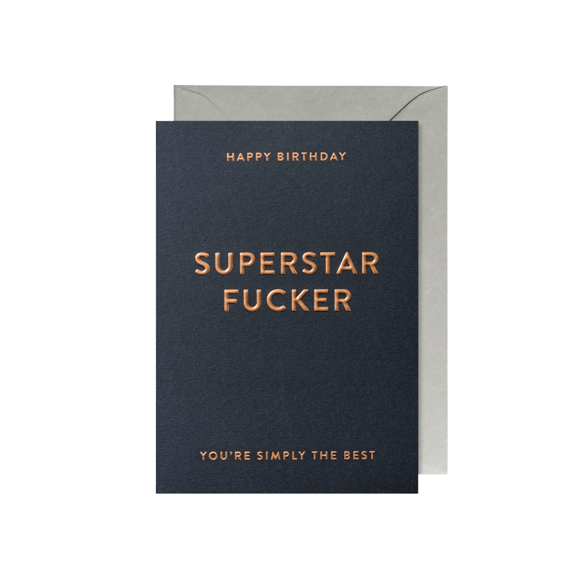 Superstar Fucker Card