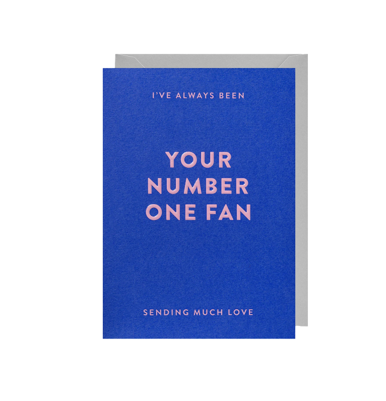 Number One Fan Card