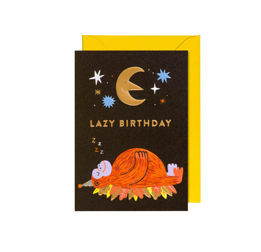 Lazy Birthday Card