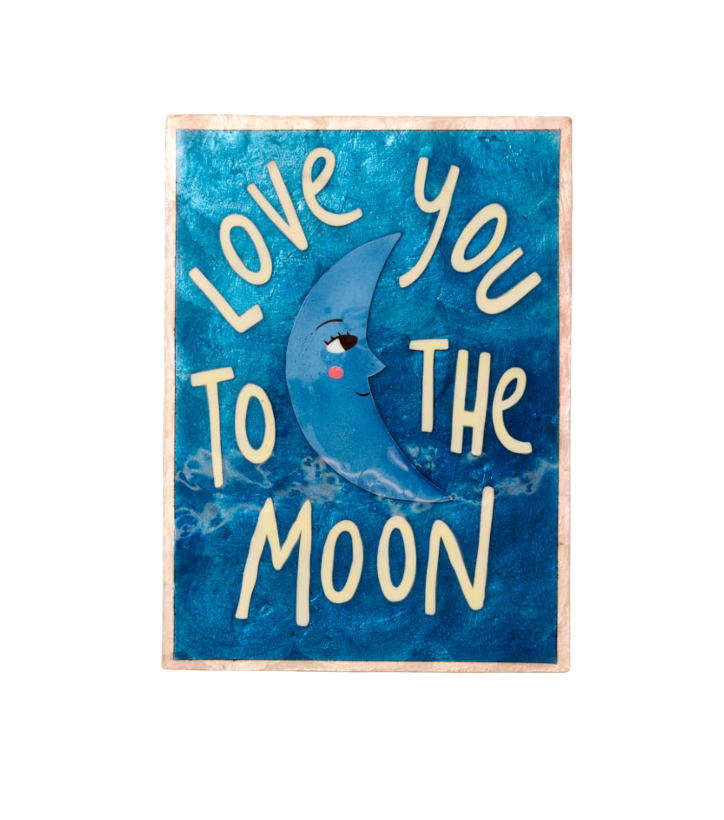 Love Moon Wall Art
