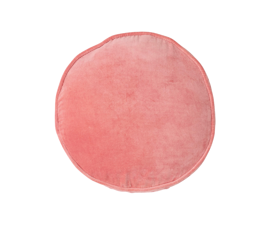 Peach Blossom Velvet Cushion