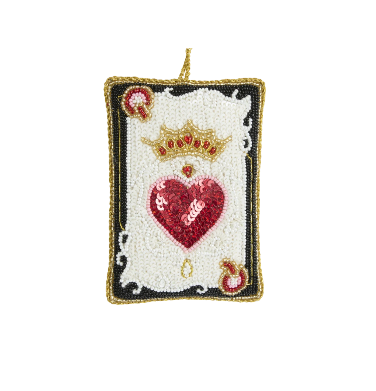 Queen of hearts ornament
