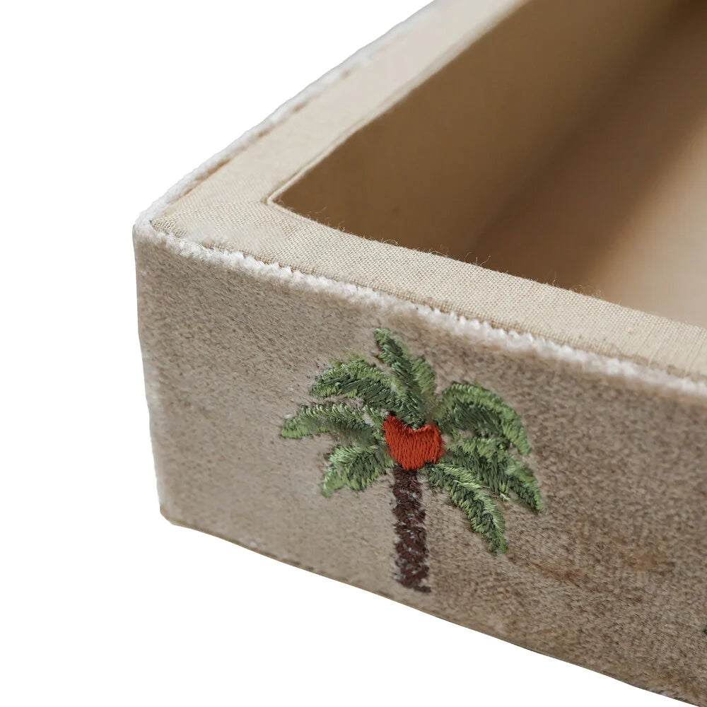 Palm Tree Velvet Tray
