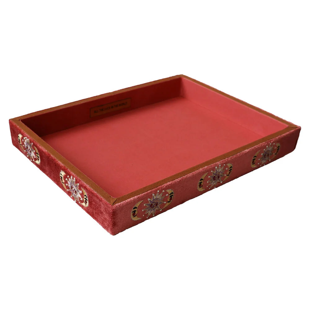Sun Moon Velvet Tray