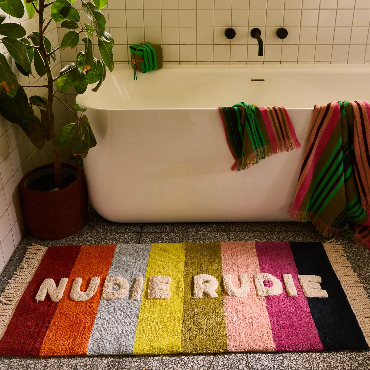 Cornflower Nudie Rudie Bath Mat