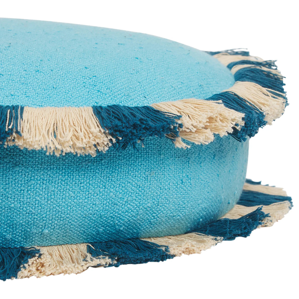 Turquoise Round Cushion