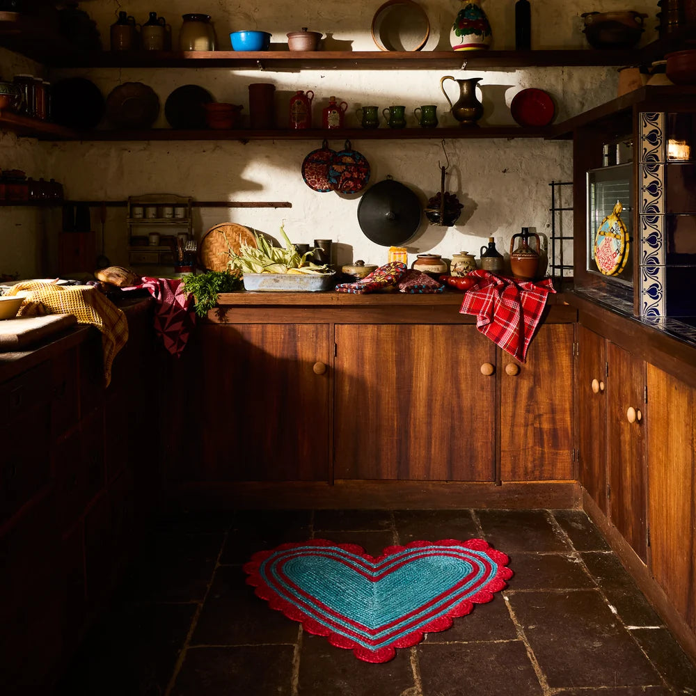 Heart Jute Rug