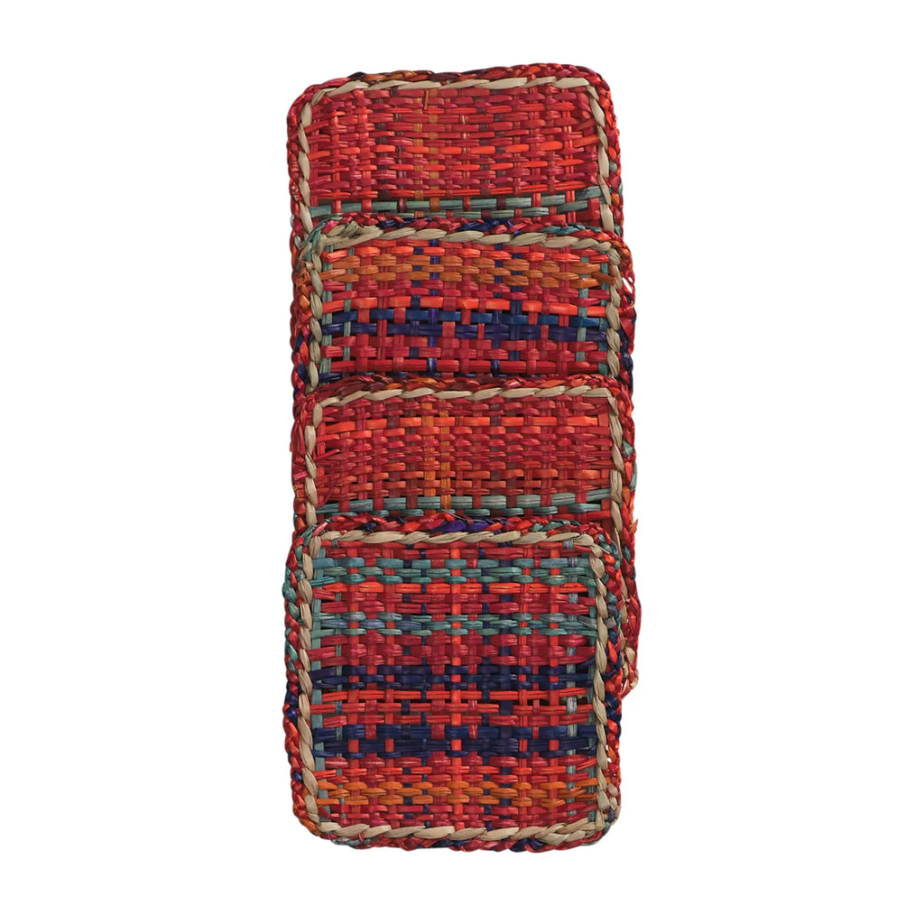 Crimson Coaster Set of 4