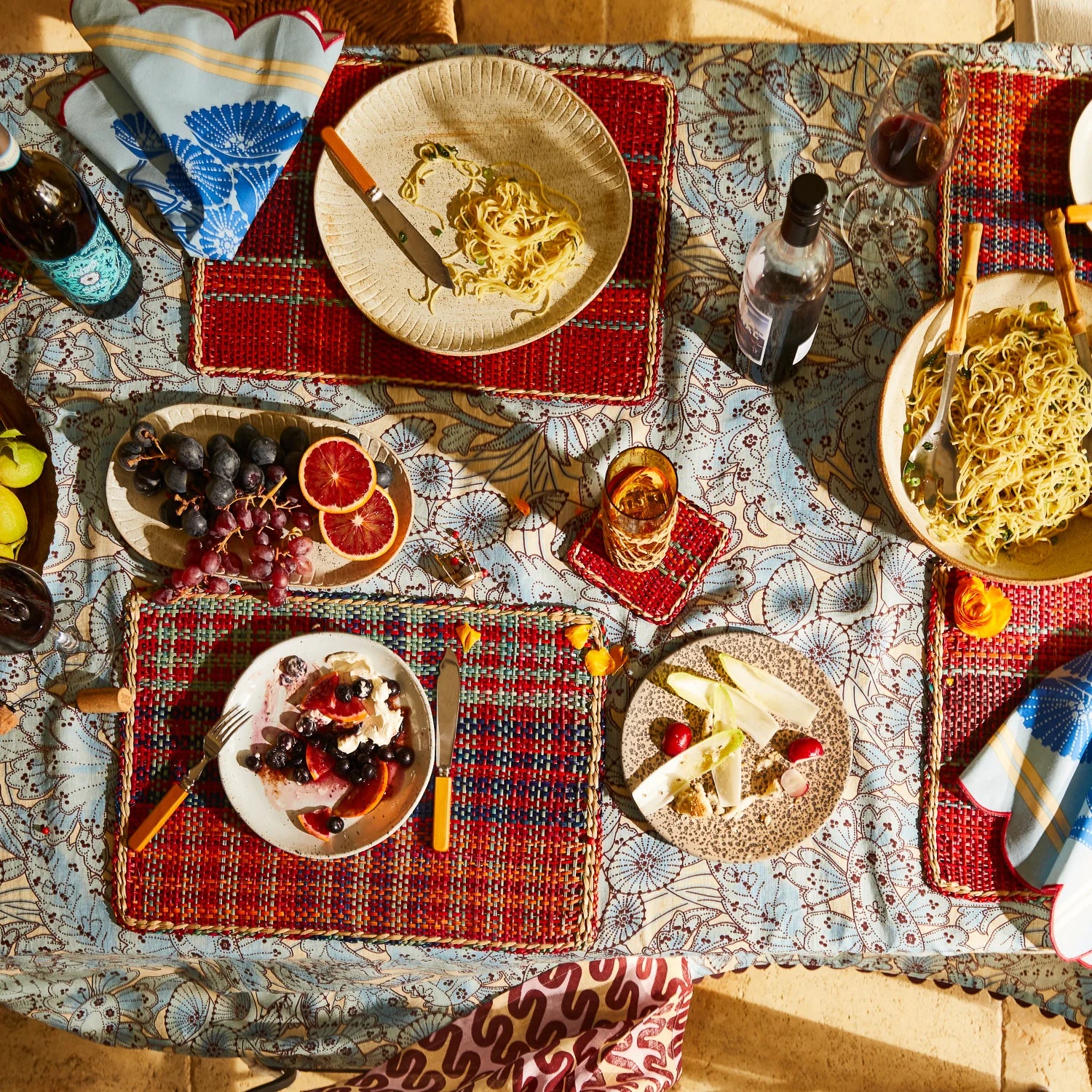 Crimson Coaster Set of 4