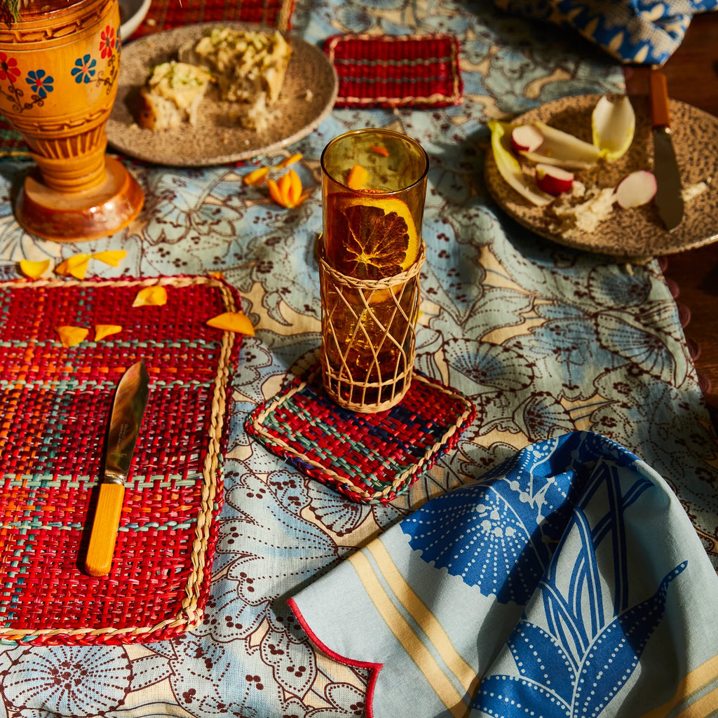 Crimson Coaster Set of 4