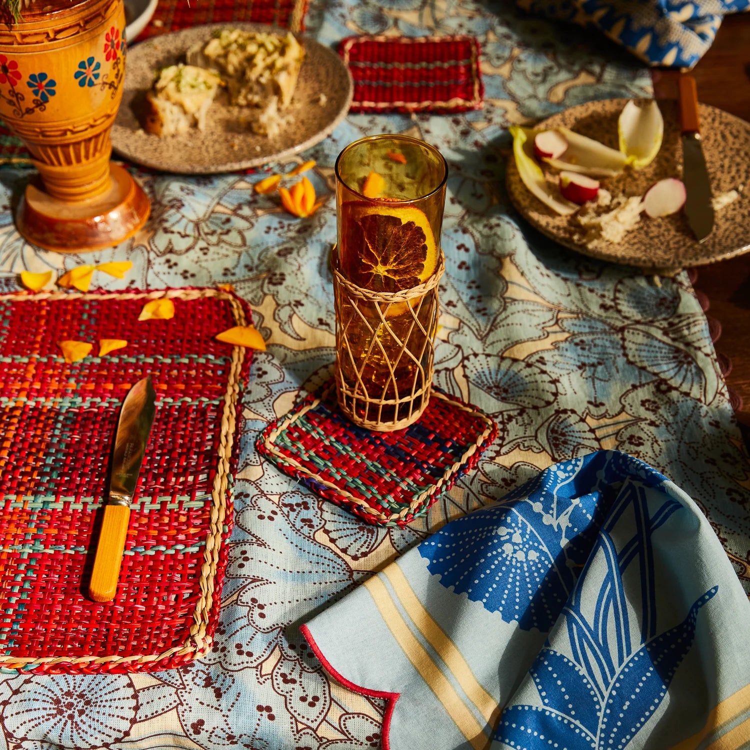 Crimson Coaster Set of 4