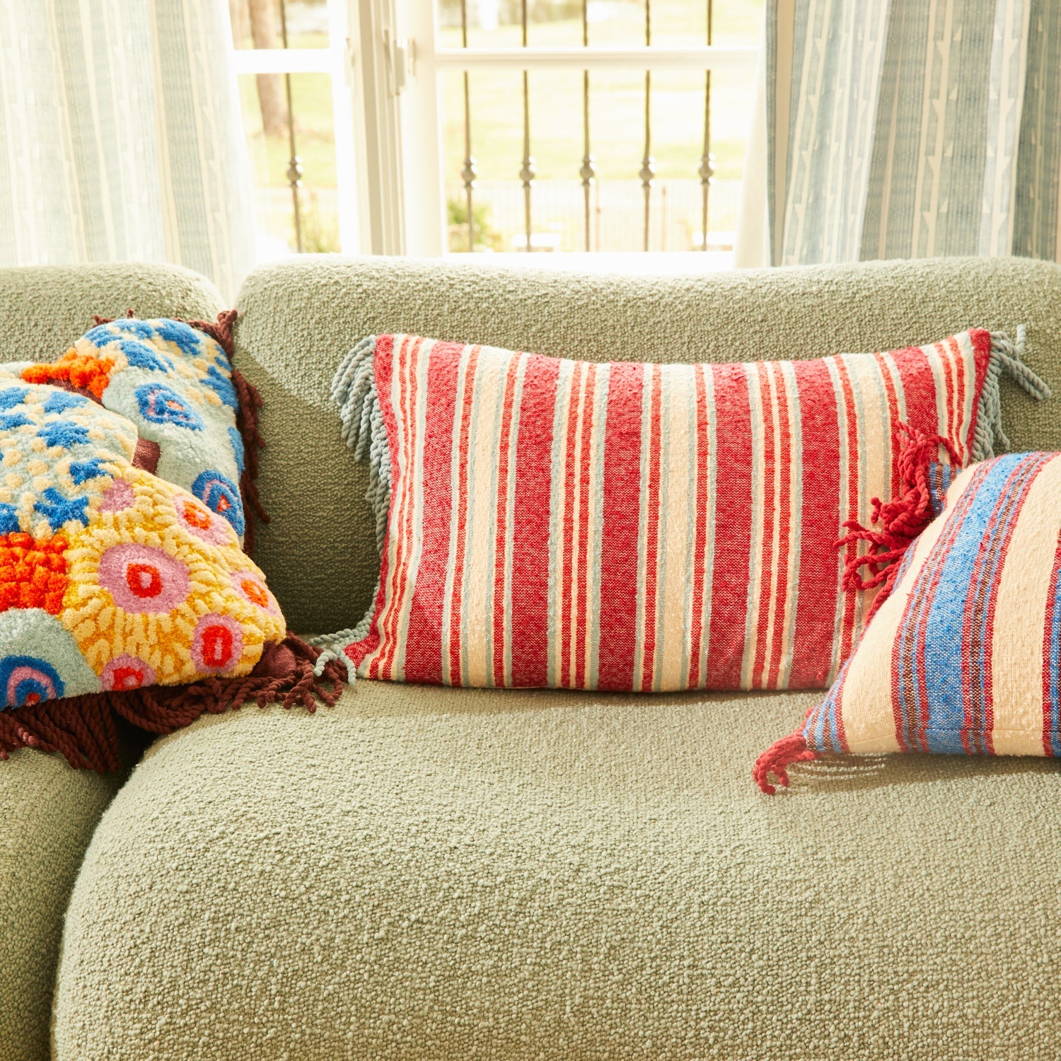 Selene Crimson Cushion
