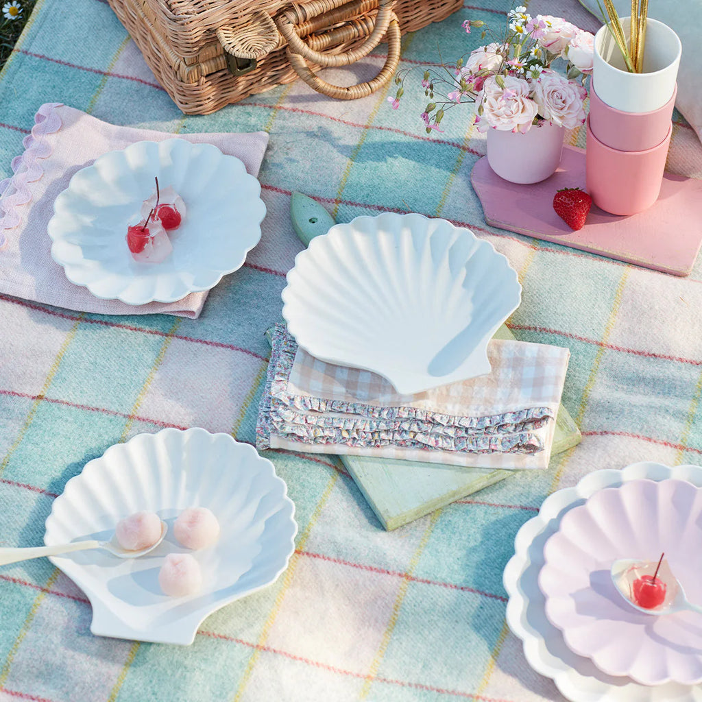 Meri Meri Reusable Bamboo Shell Plates Set of 6