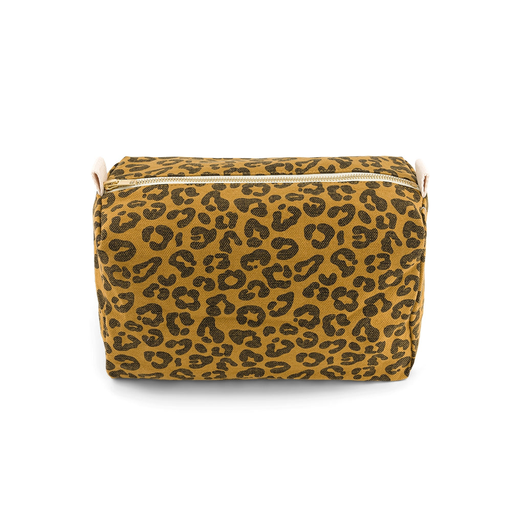 Caramel Leopard Wash Bag