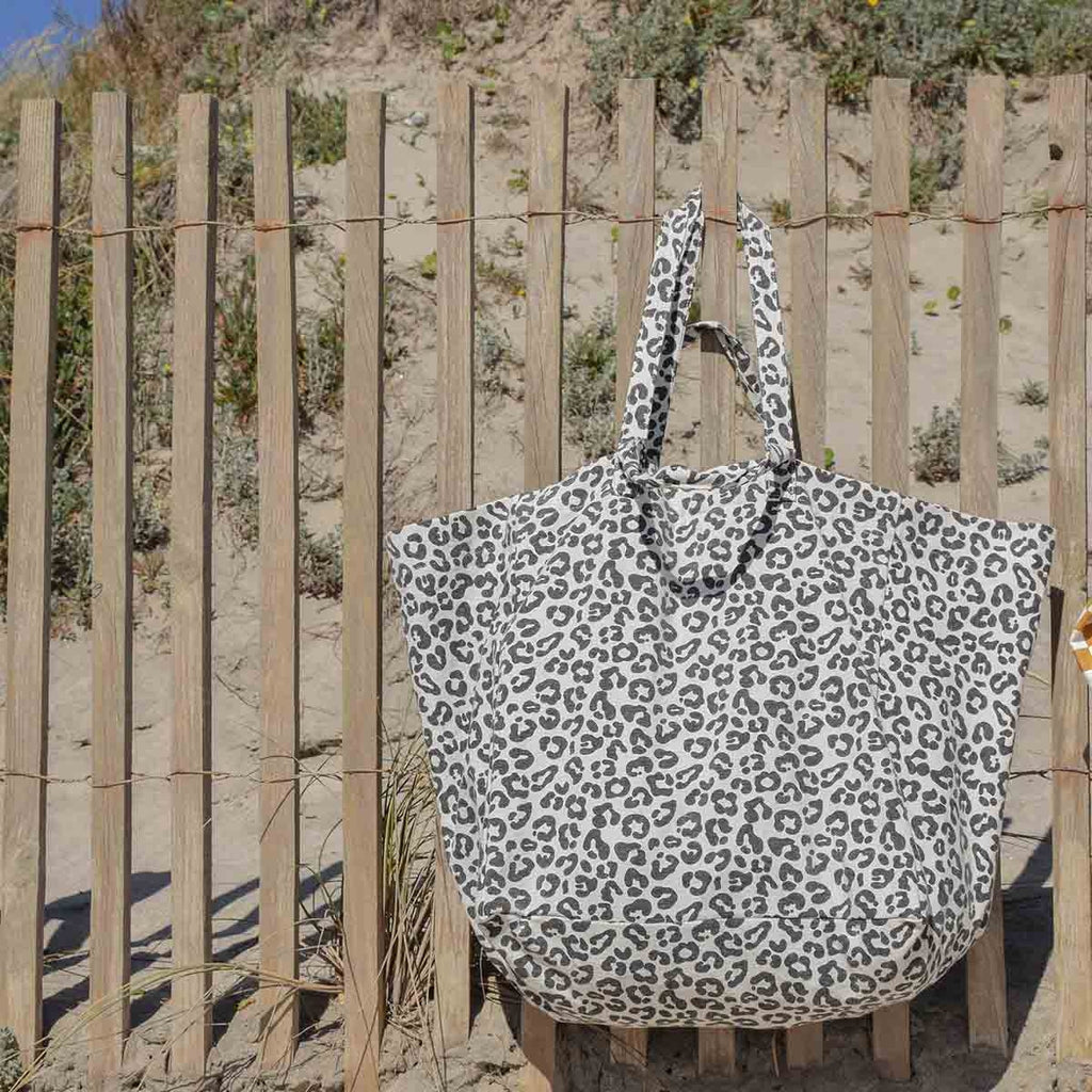 Greige Leopard Bag