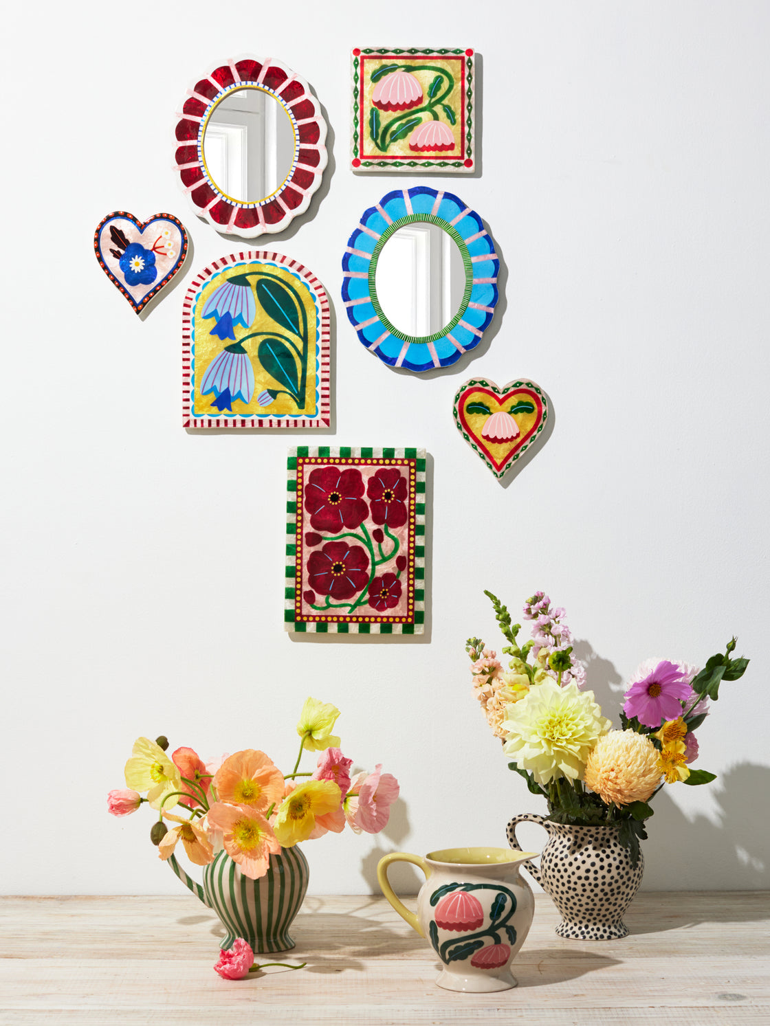 Wine Mirror Wall Hanging