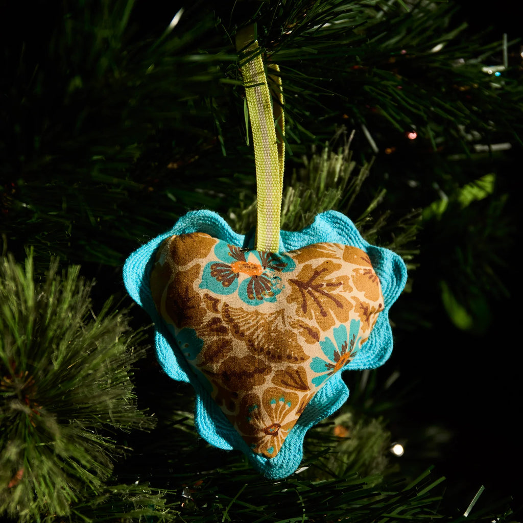 Turquoise Heart Ornament